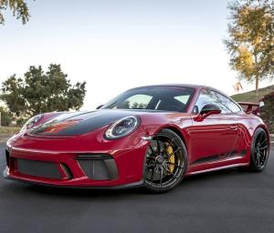 Porsche 911 GT3 Carmine Red on Vorsteiner Wheels (VCS-002) 2017 года